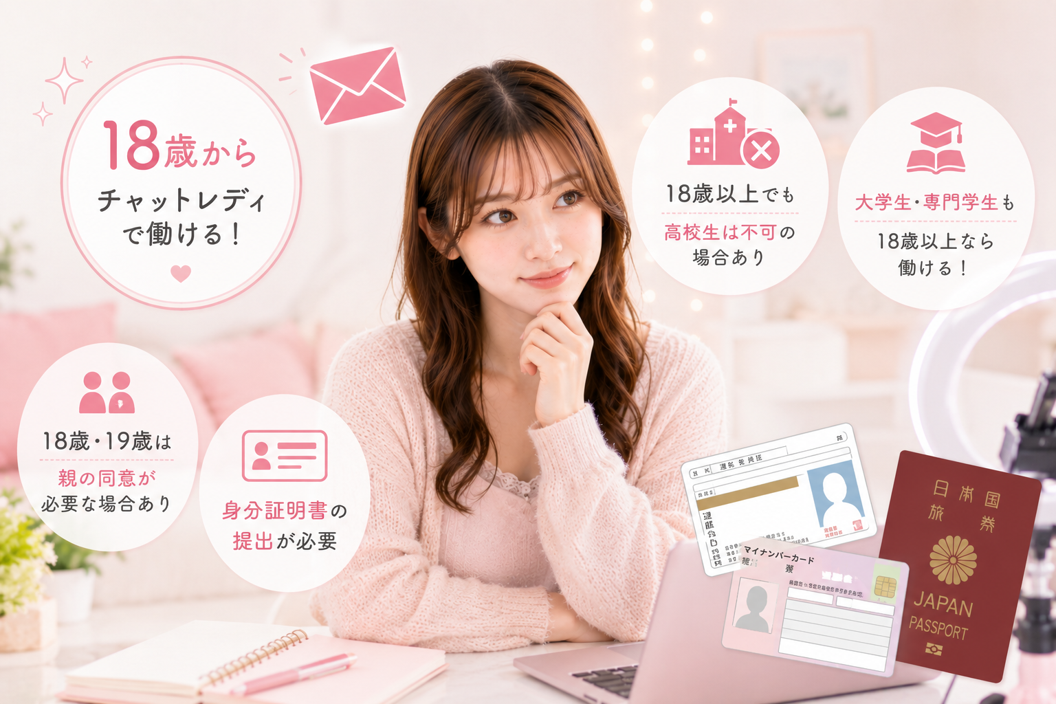 チャットレディは18歳でも働ける？