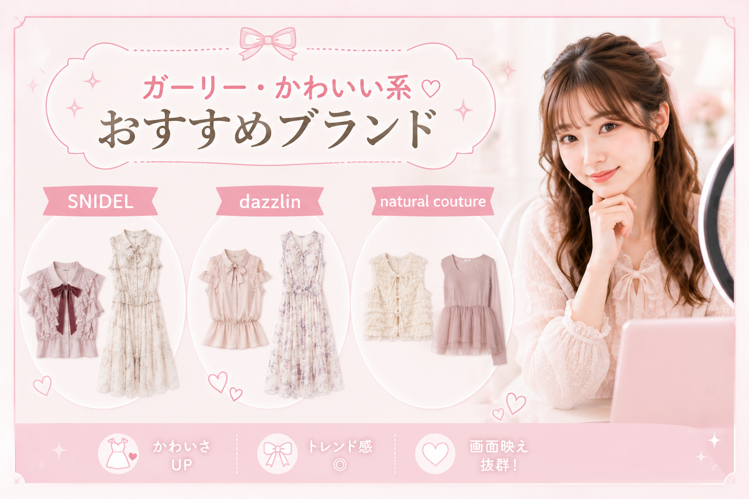 ガーリー・かわいい系におすすめのブランド