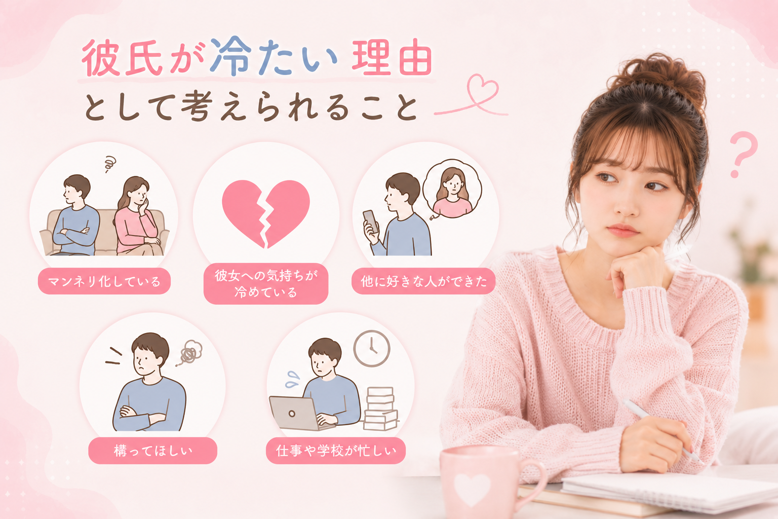 彼氏が冷たい理由として考えられること