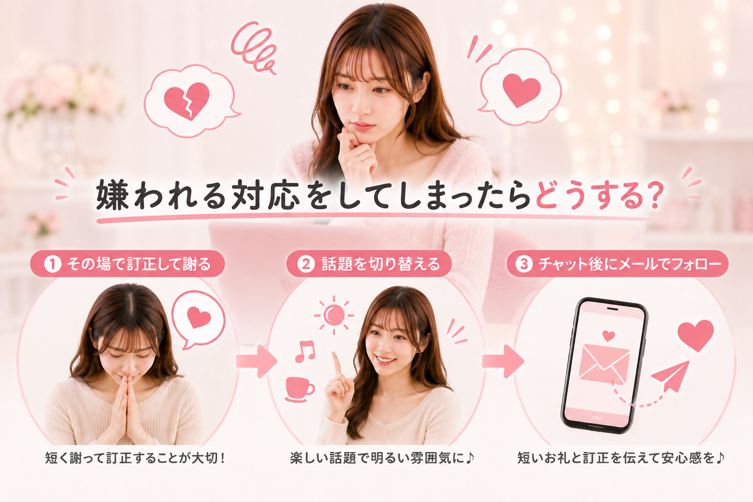 嫌われる対応をしてしまったらどうする?