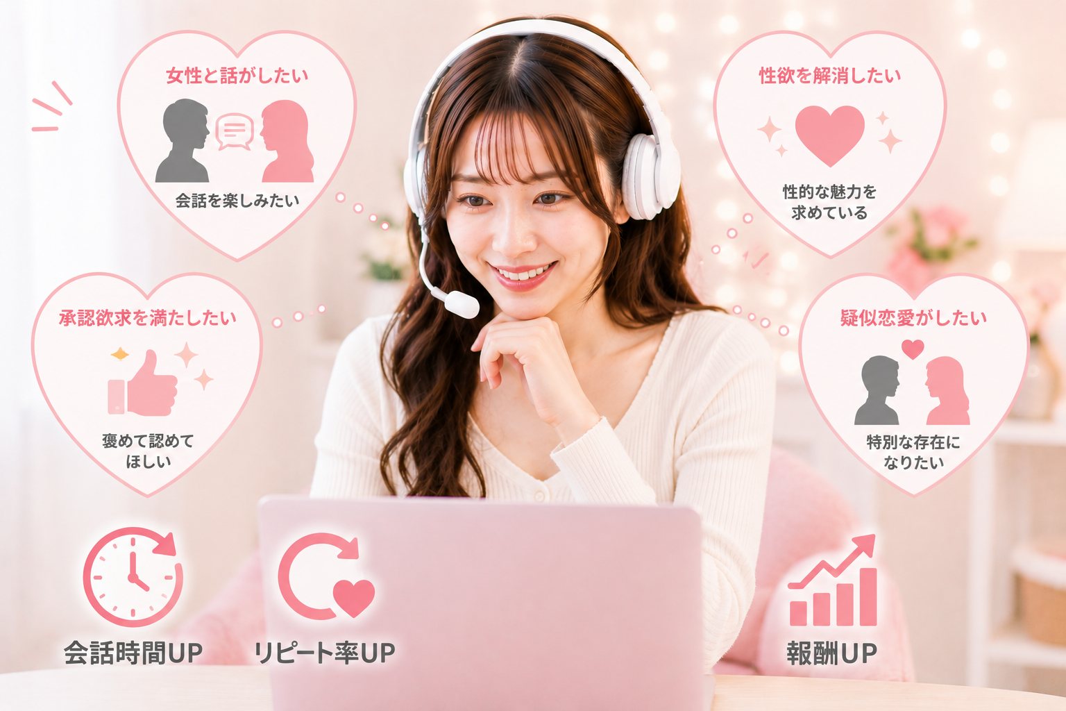 チャットレディが男心をつかむために知っておきたいこと