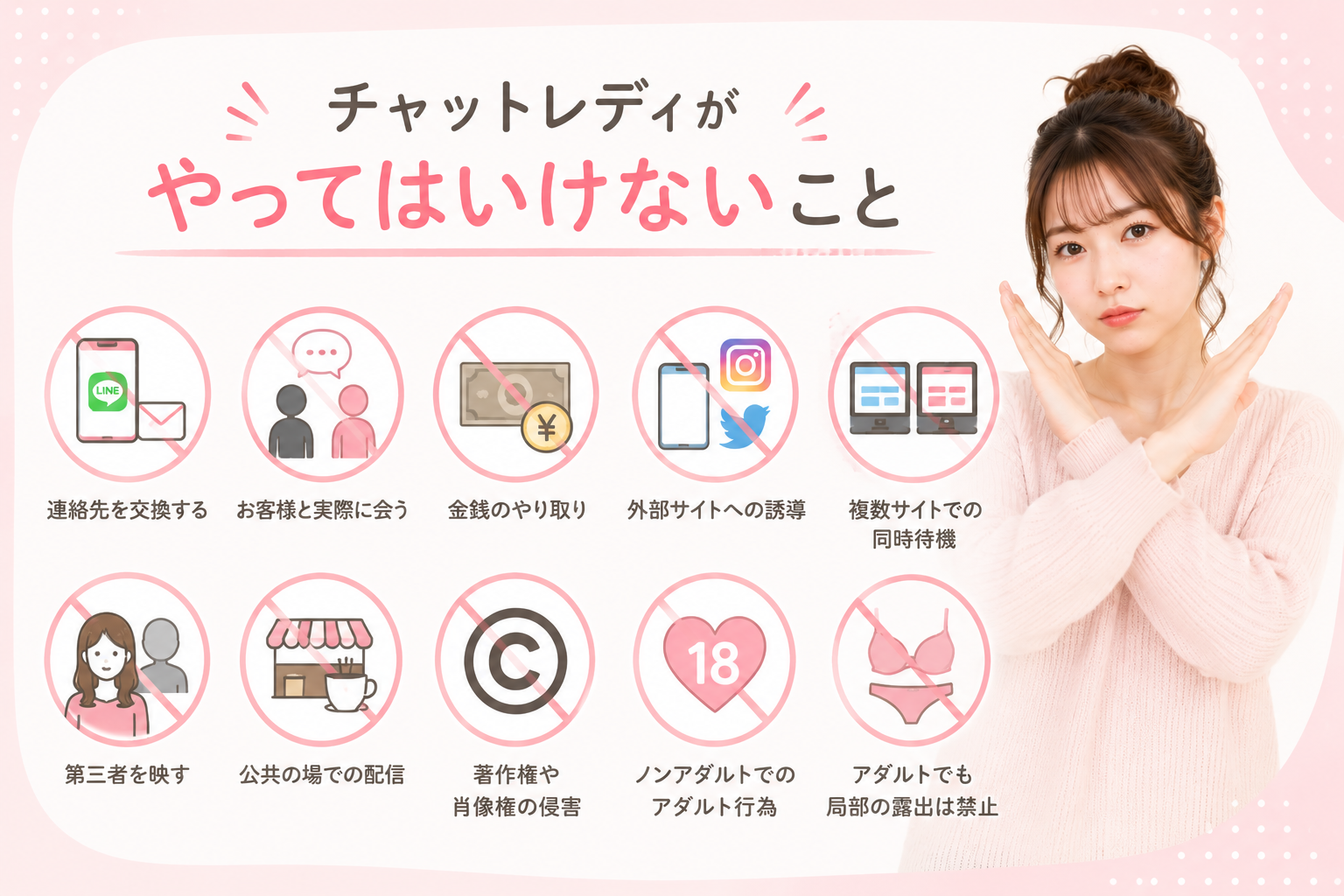 チャットレディがやってはいけないこと
