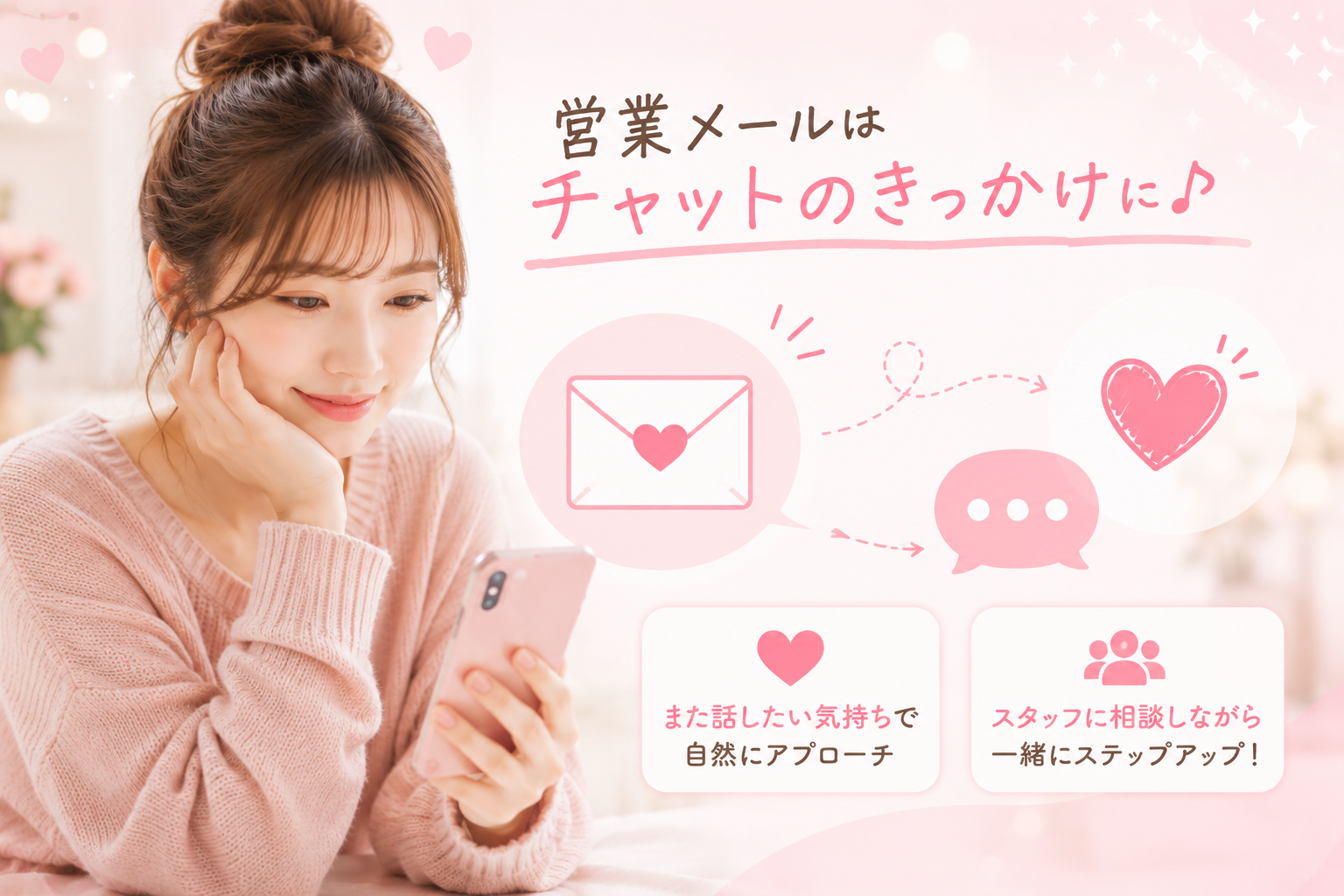 営業メールはチャットのきっかけとして活用する！