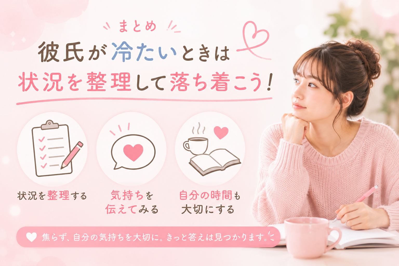 彼氏が冷たいときは状況を整理して落ち着こう！